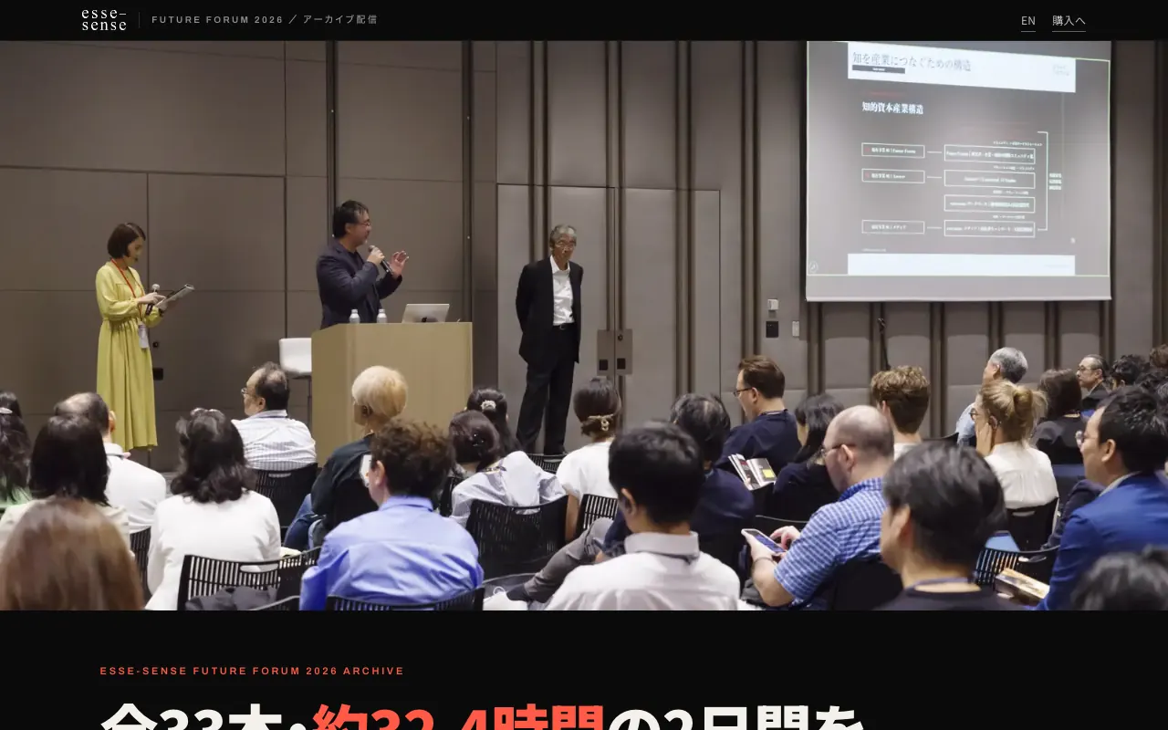 Future Forum 映像アーカイブ番組・幅1280pxの完成画面